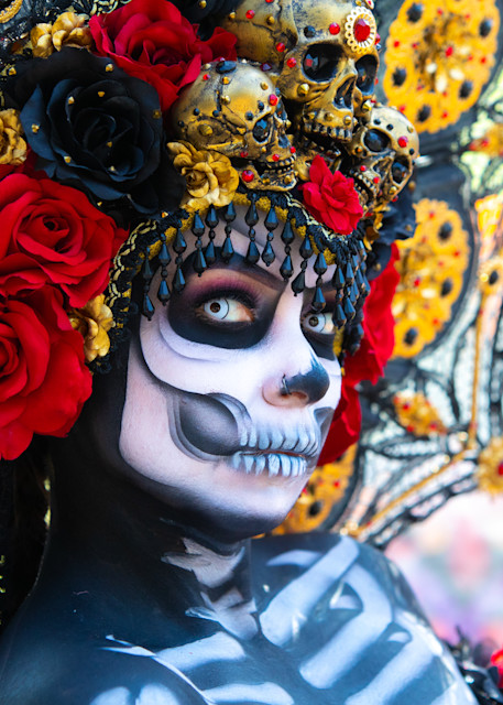 Dia De Los Muertos, Day Of The Dead, Mexican Culture, Mexican Wall Art, Travel Photography, Skeleton, Day of Dead Decor