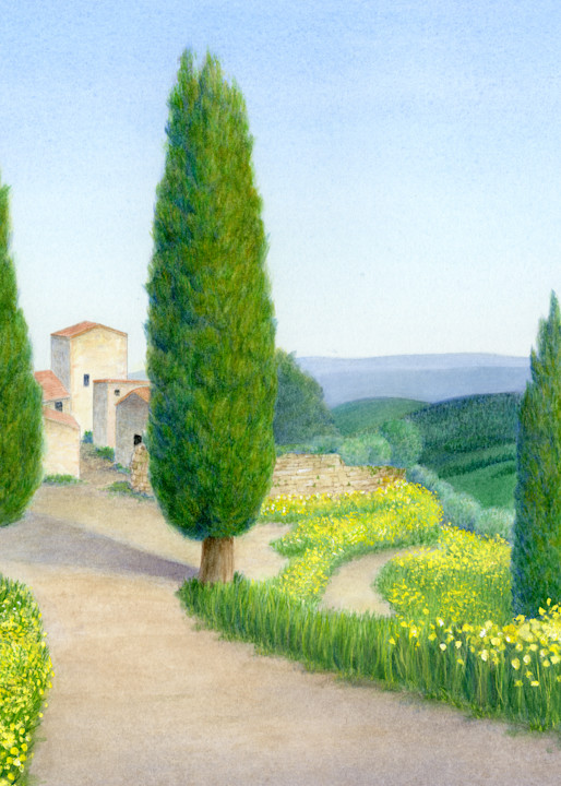 Spring Fever  Montepulciano, Tuscany Art | Diane Cardaci Art