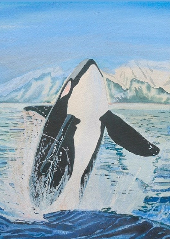 Orca Dancing Art | Ruthie Briggs Greenberg