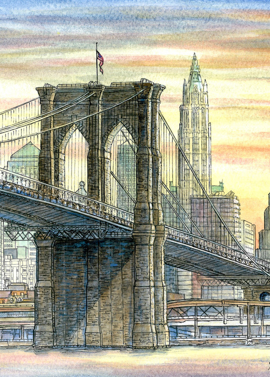 Brooklyn Bridge New York City | Art Gifts Art | Leisa Collins Art
