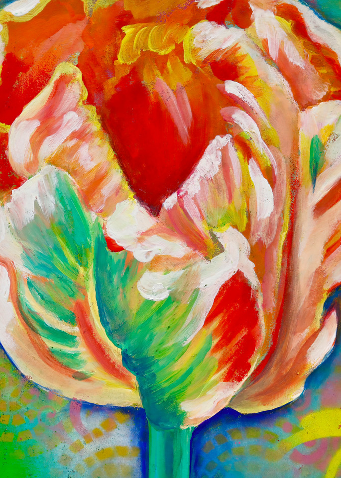 Orange Tulip Art | Art by Melanie Anderson