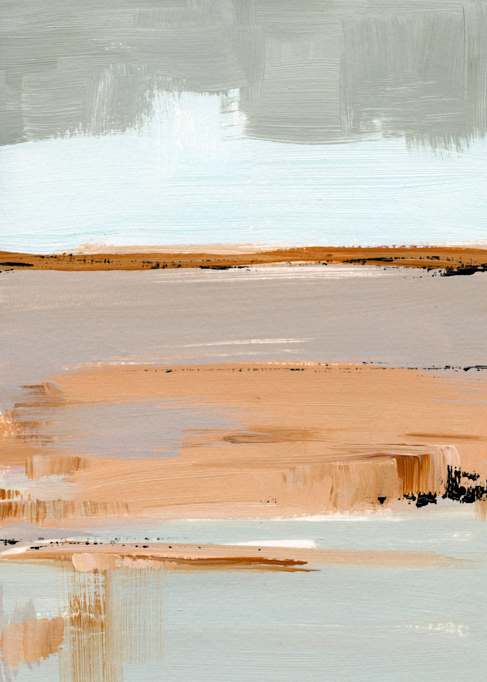 Giclee Art Print - Neutral Desert I- by contemporary Impressionist April Moffatt