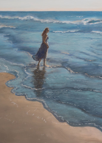 Woman In The Waves Art | Tona Barkley Fine Art