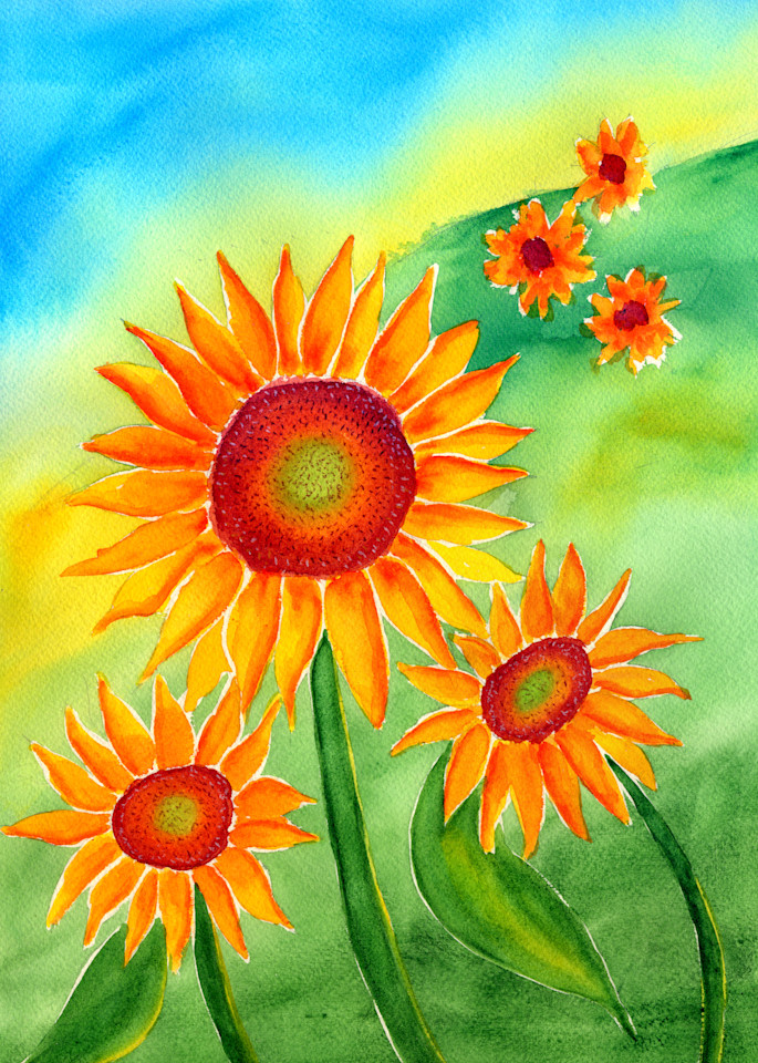 Say It With Flowers  Sunflowers Art | Jeanine Colini Design Art