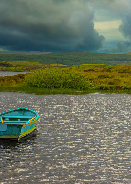 Blue Boat Ardnahoe Loch Islay Scotland Photography Art | jt Photo Images