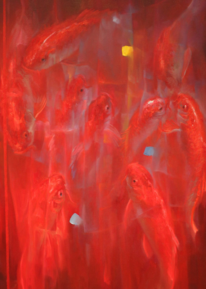 Red Kois Series Art | Ricky Montilla