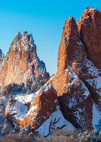February Snow In The Garden Of The Gods Photography Art | Casey Chinn Photography LLC