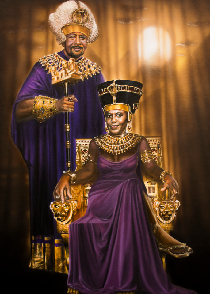 The Pharoah King And His Goddess Art | James Loveless Art