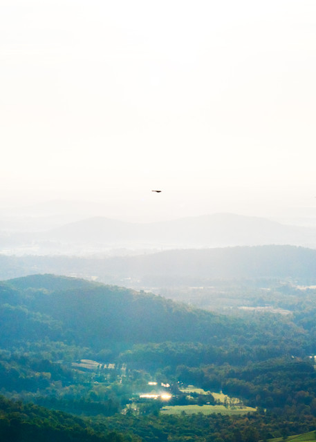 The haze that gives the Blue Ridges it's name mutes the Shenandoah Valley in Virginia - Fine Art Photo Print