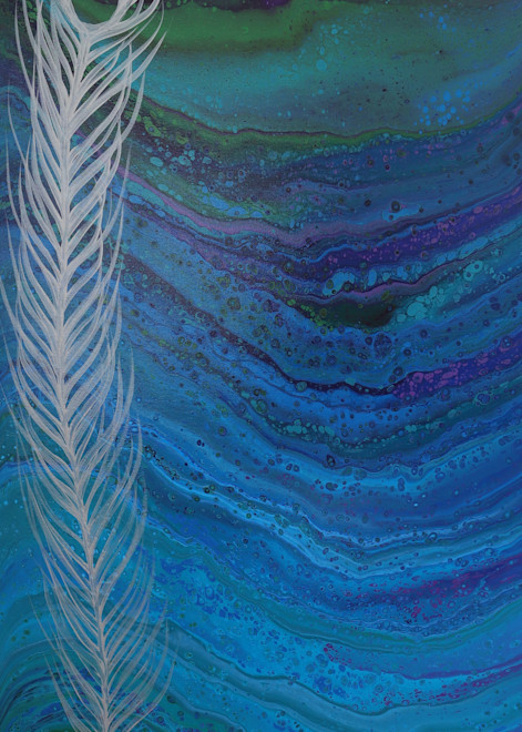 Peacock Flow Art | Kristi AF Artistry