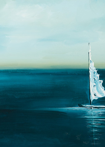 Sailboats On The Calm  Art | Holly Diann Harris, Visual Artist