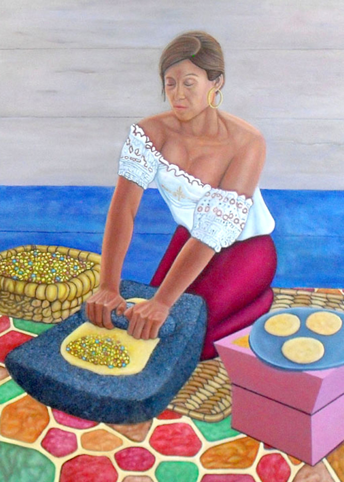 Corn Grinder Art | GIL VASQUEZ FINE ART