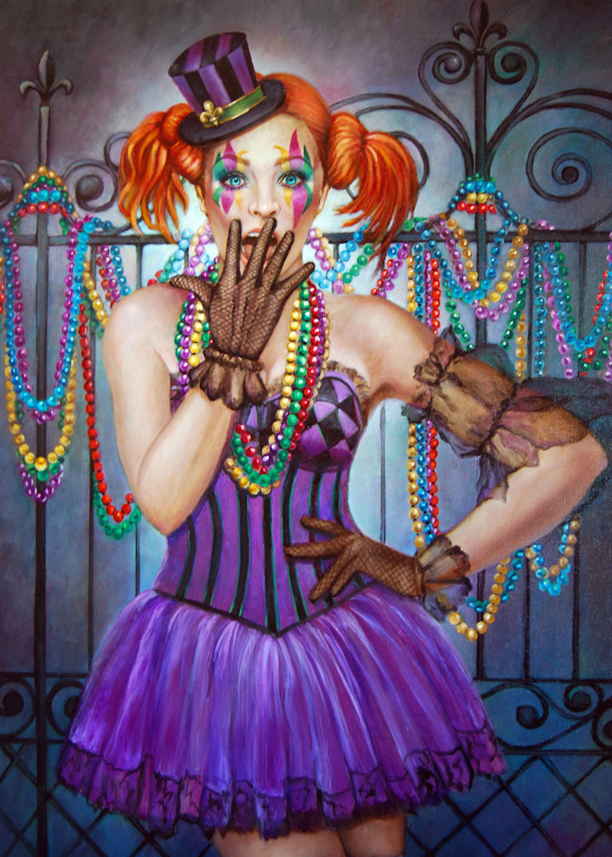 Mardi Gras Girl Art | Geraldine Arata