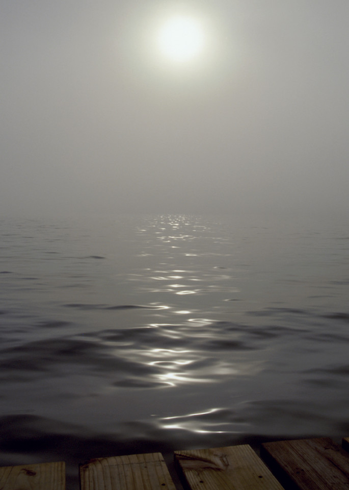 Pier In Fog Photography Art | Ruth Burke Art