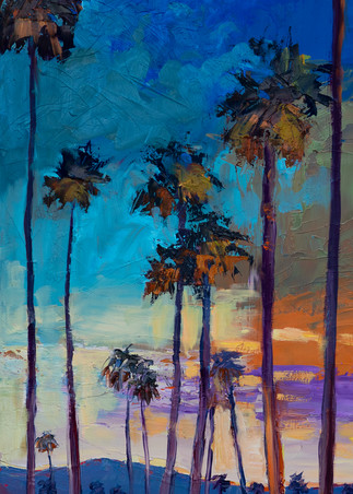 Sunset Palms Art | La Chica Art