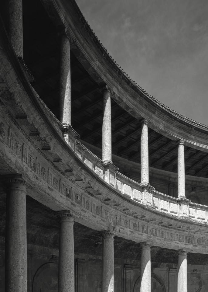 Alhambra.Pillars.Bw 2 Photography Art | John Edward Linden Photography