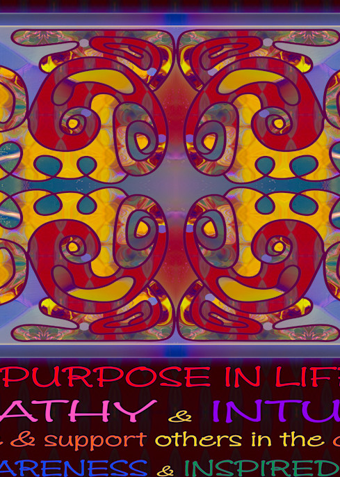Purpose in Life Abstract Artwork by Omashte