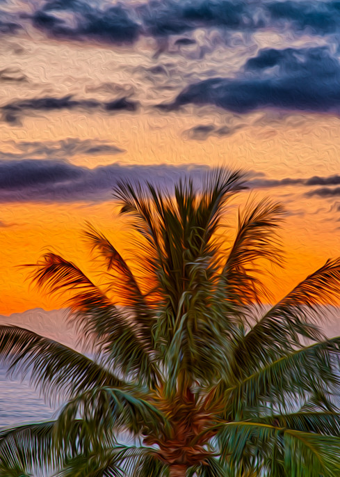 Sunsets   Palm Tree Sunset   Omaste Witkowski Art | Artworks