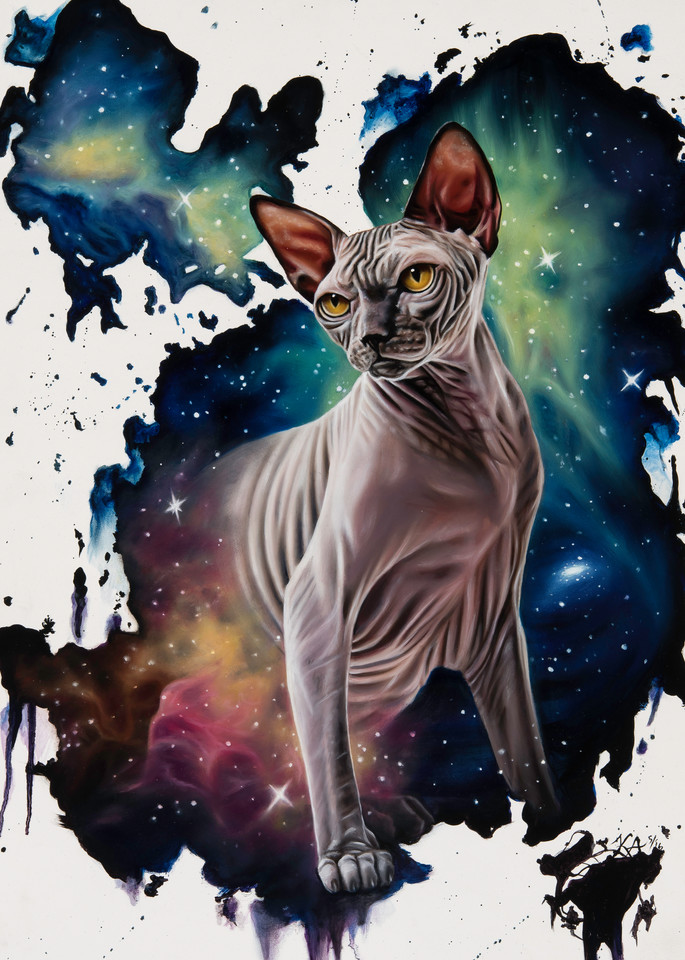 El Gato Del Espacio Fine Art Print Art | Designs By Pepper Art