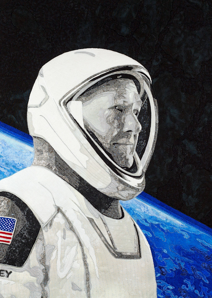 Doug Hurley, First Space X Dragon Commander Art | Karen Nyberg Art