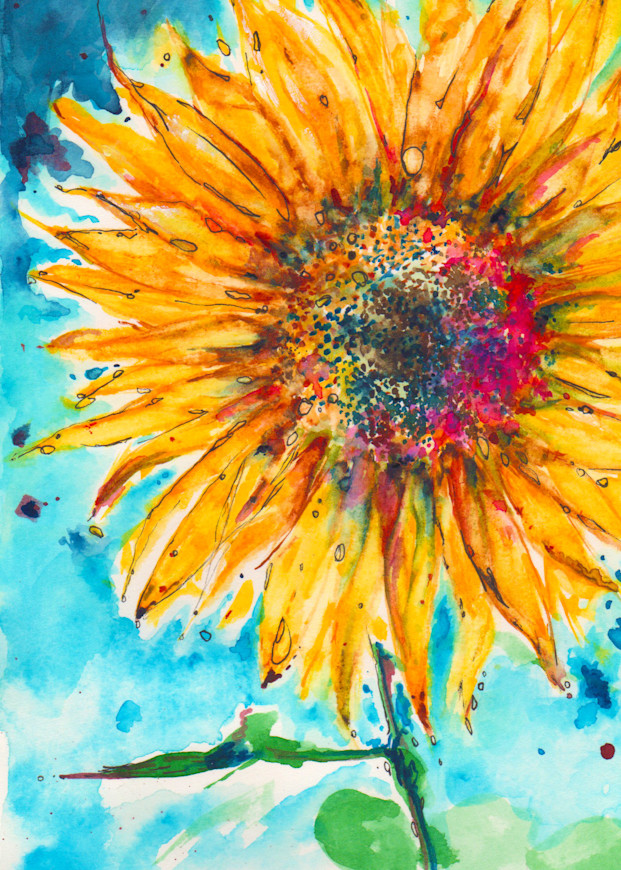 Support Ukraine Sunflower Fundraiser Print