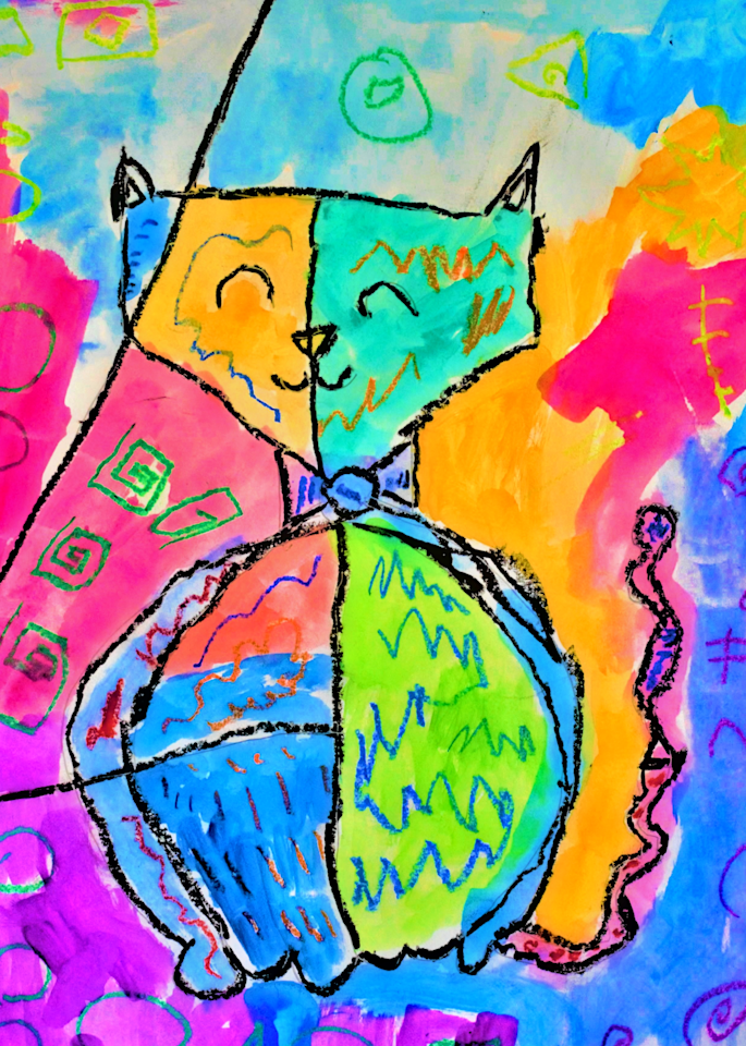 Caleb's Cat Art | This Magical Life Art by Katie 