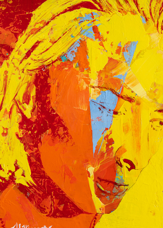 Thom Yorke, Radiohead, portrait painting by Al Moretti