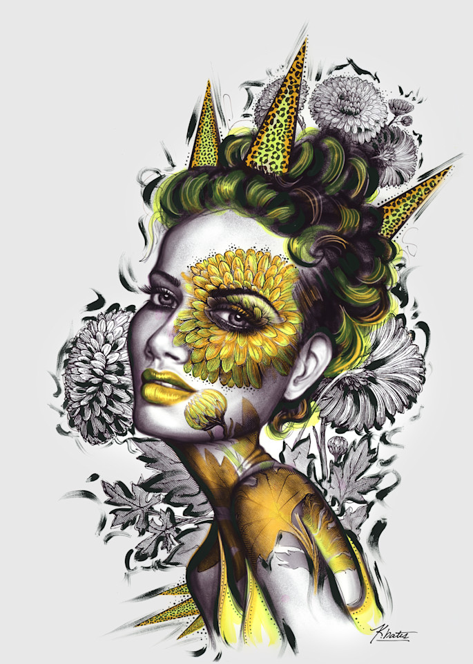 "Royal Bloom" Print Art | KBates Art