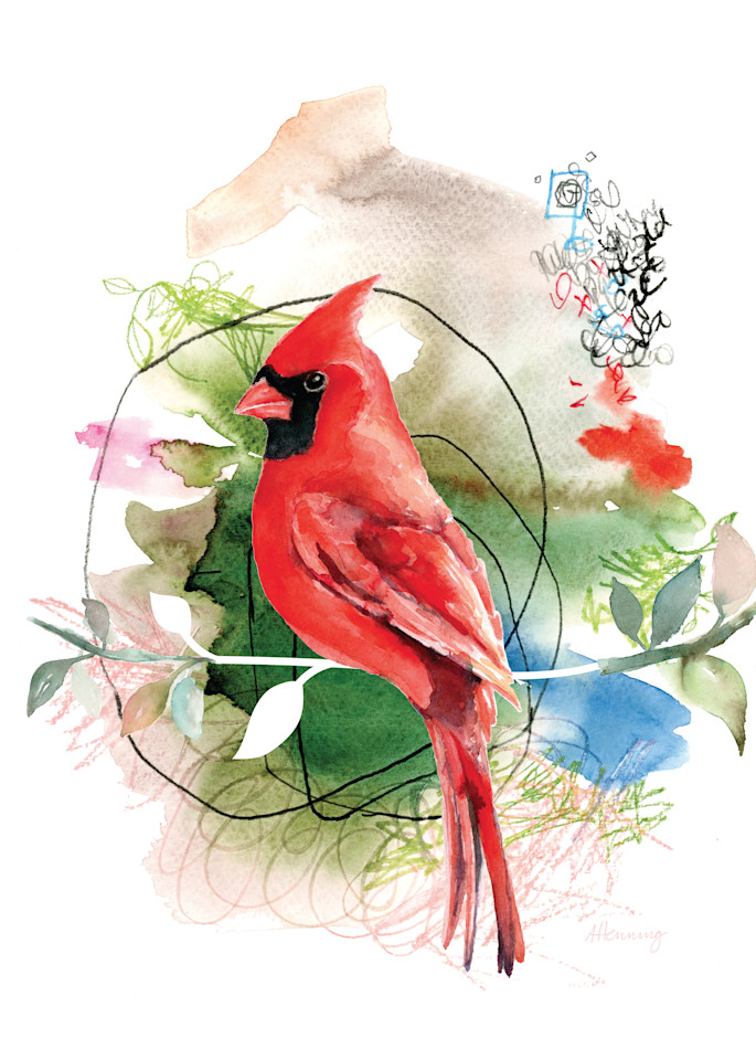 Red Cardinal Art | Andrea Henning Art