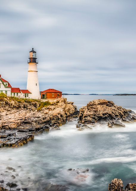 Portland Maine Guiding Light Lighthouse | Rhonda Kingen Photography