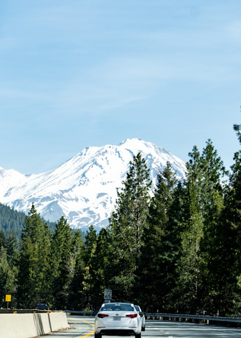 Mt Shasta And Shastina From South On I5  Photography Art | Peter T. Knight Photography