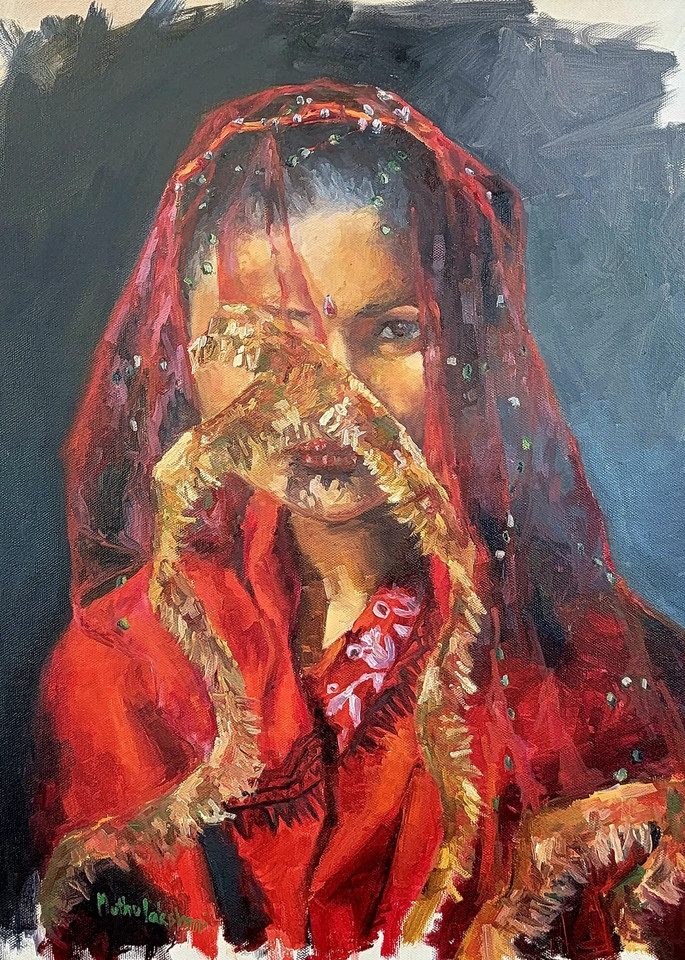 Veiled Beauty Art | Art by Lakshmi