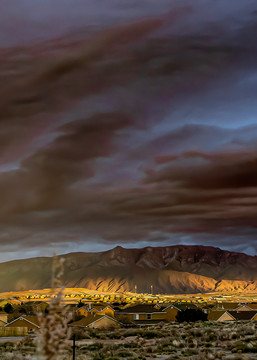 Stormy Sandia Sunset Photography Art | JPG Image Studio