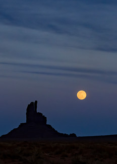 Ag Moonrise In Monument Valley Art | Open Range Images