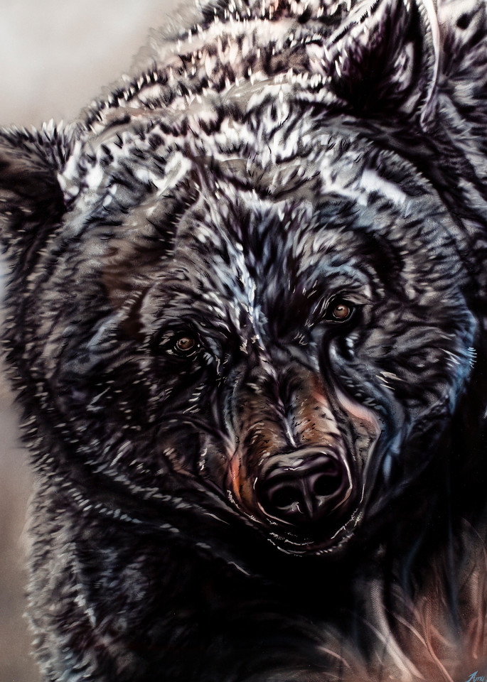 Boss by Amy Keller-Rempp - metal grinding and airbrush - indigenous