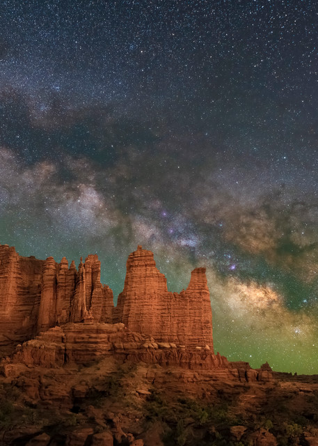 Fisher Towers   Galactic Night Photography Art | McKendrick Photography