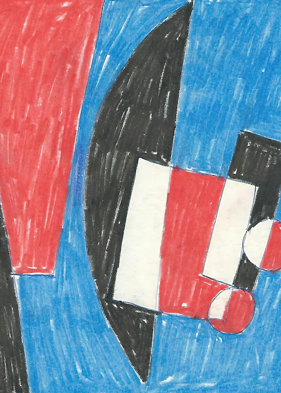 Black White Red Blue Art | The Beltway Bandits Art Emporium