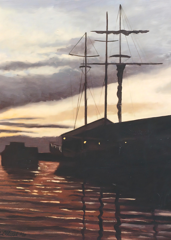 Harbor Sunset Art | The Beltway Bandits Art Emporium