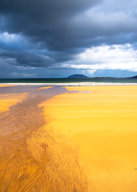 A dramatic storm rolls in on Ballymastocker Beach, Co. Donegal - Fine Art Photo prints 
