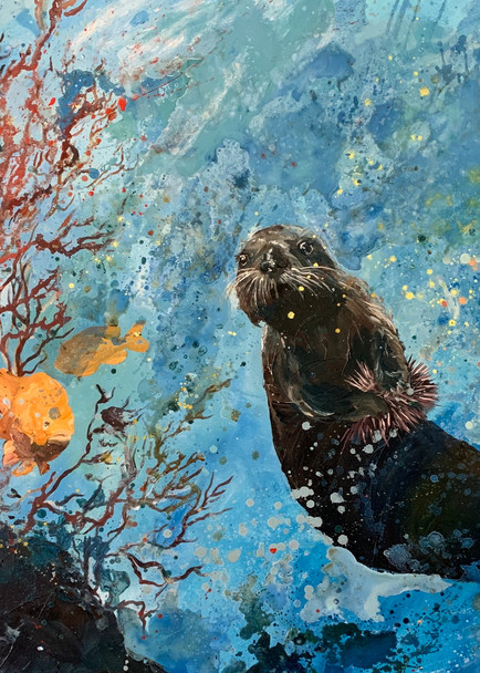 Reef Life Otter Art | Sarah O'Connor Art