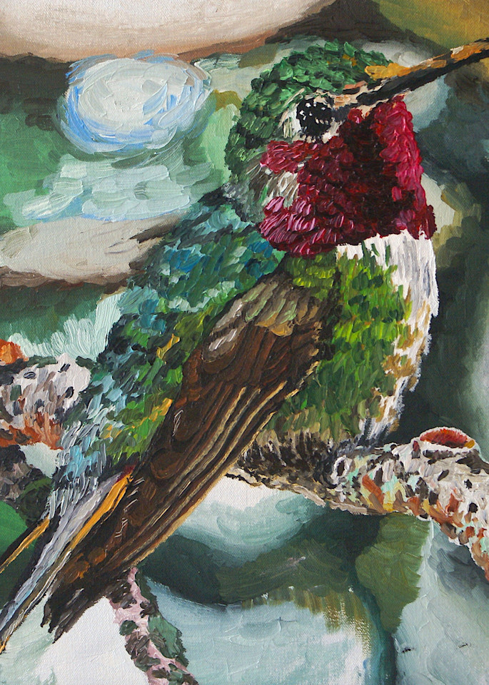 Broad Tailed Hummingbird Art | Whiptail Oils