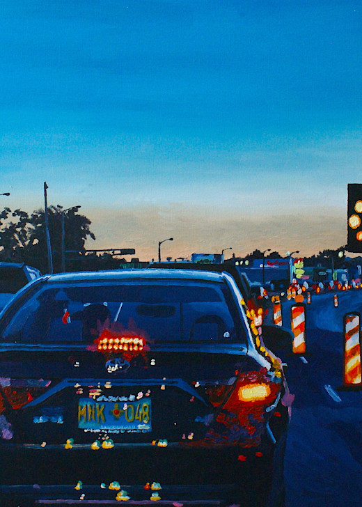 Traffic Over The Rio Grande Art | Whiptail Oils