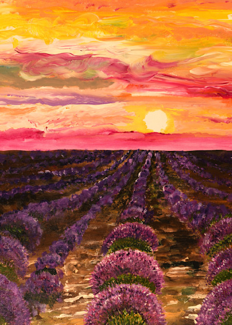 Lavenders Field Art | Art Works Carolyn