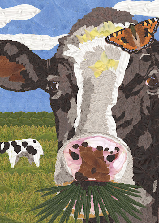 Cow And Butterfly Art | smacartist