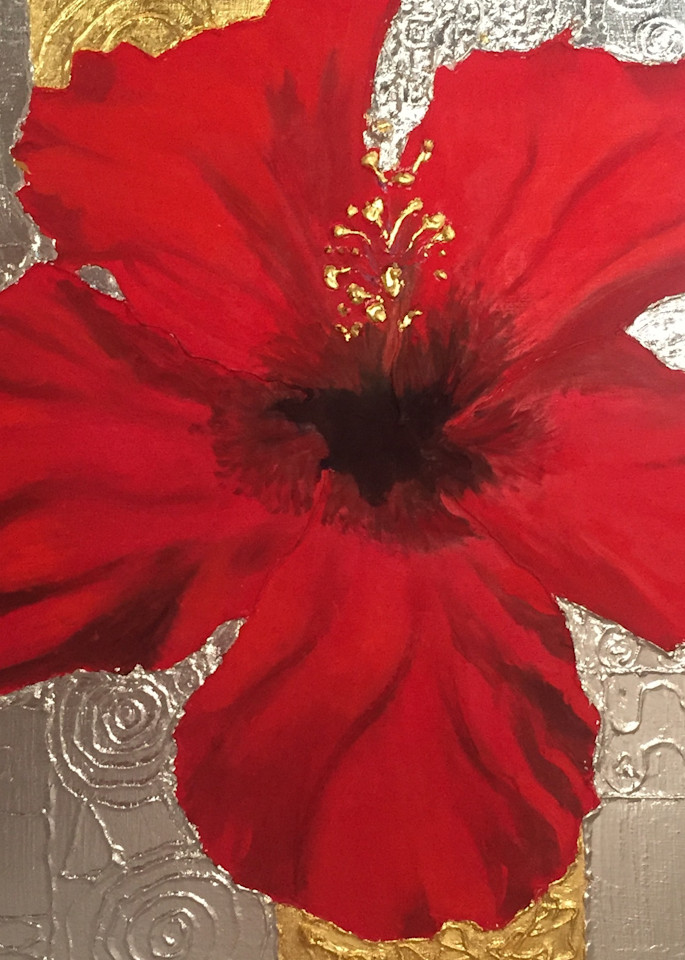 Red Hibiscus Art | Diana Jaffe Fine Art