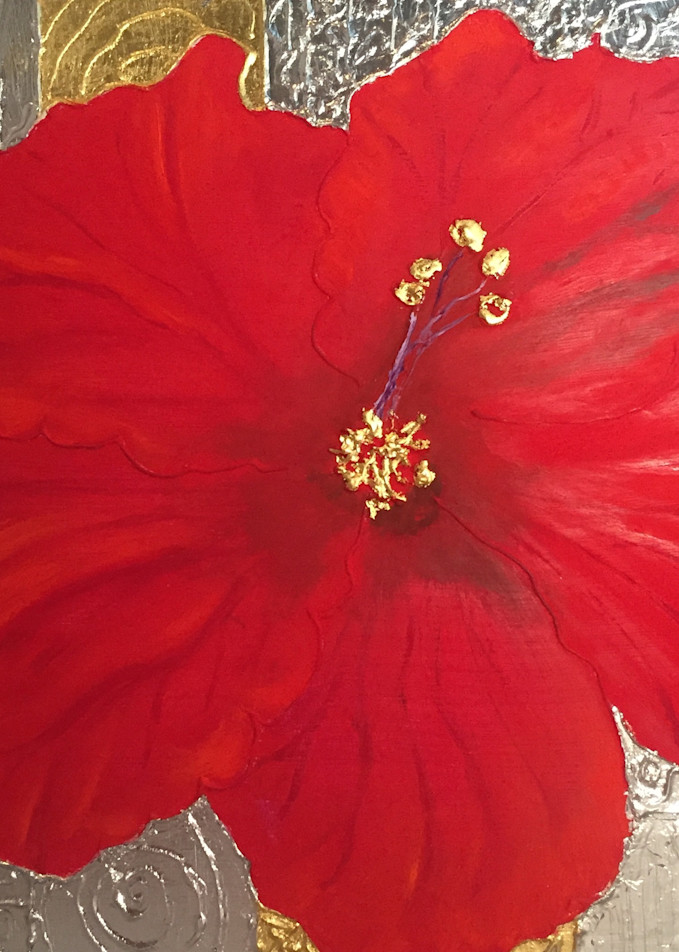 Red Hibiscus 2 Art | Diana Jaffe Fine Art