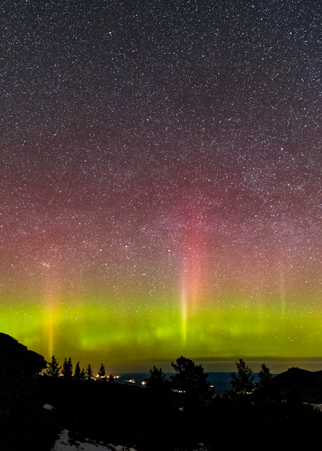 Aurora Borealis from Bighorn Mountains