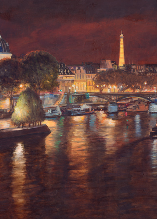 Cruising The Seine Art | Oilartist - Haeffele Fine Art