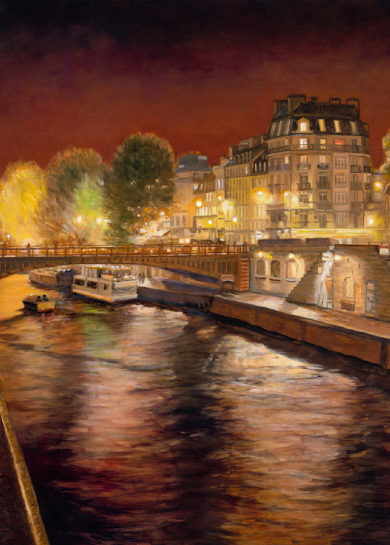 Walking On The Seine Art | Oilartist - Haeffele Fine Art