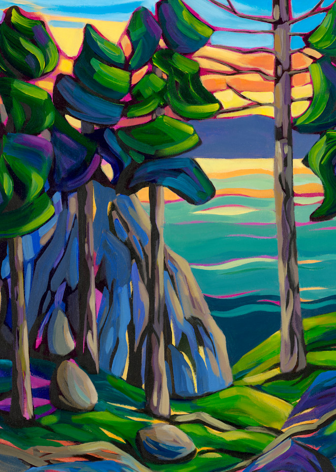 Shoreline Sunset  Art | Jodie Blaney Fine Art